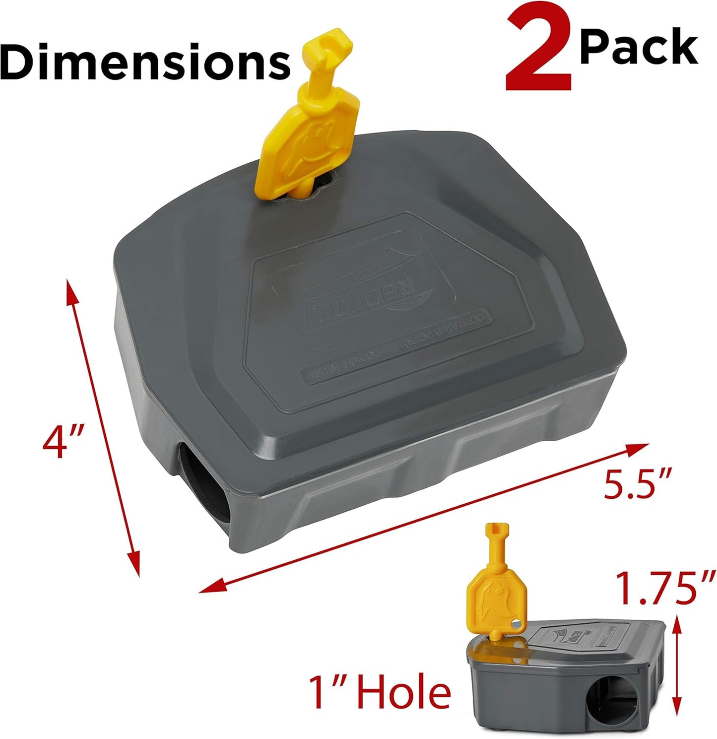 Mouse Trap, Mouse Bait Station - 4 Pack