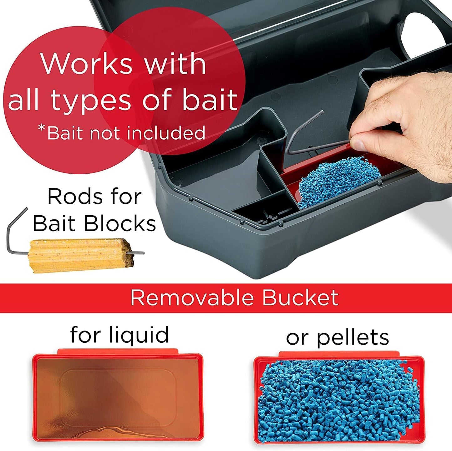 Rat Trap, Rat Bait Station - 1 Pack