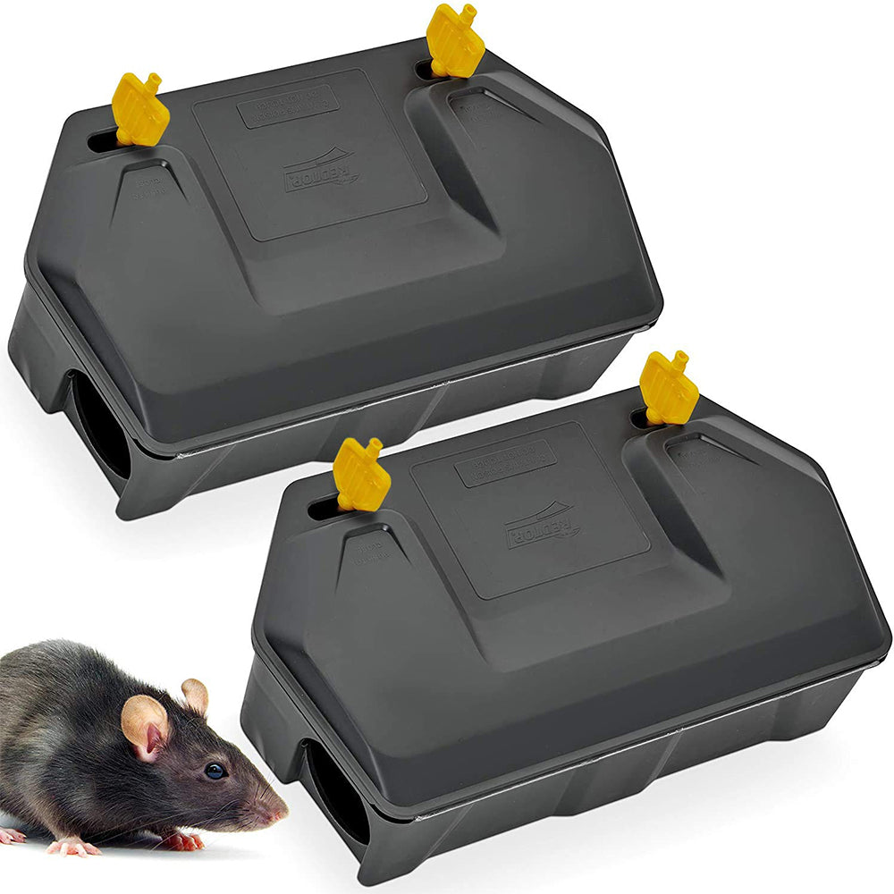 Rat Bait Station Black - 2 Pack